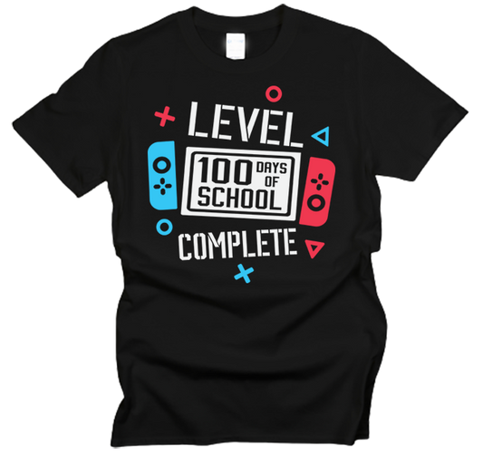 100 Days of School Level Complete T-Shirt