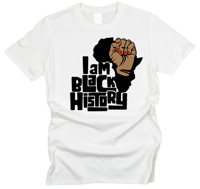 I Am Black History Power Fist T-Shirt