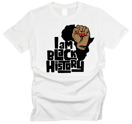 I Am Black History Power Fist T-Shirt