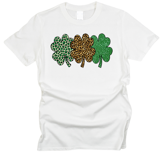 Leopard Shamrock Youth T-Shirt