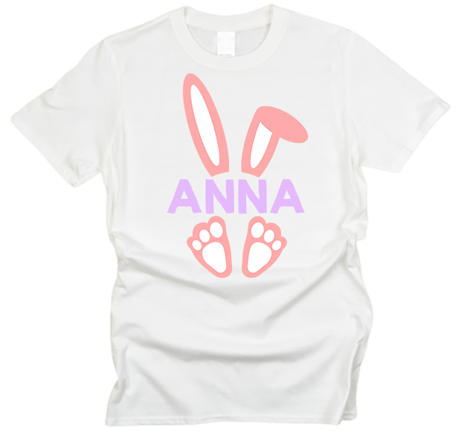 Personalized Bunny Frame Easter T-Shirt