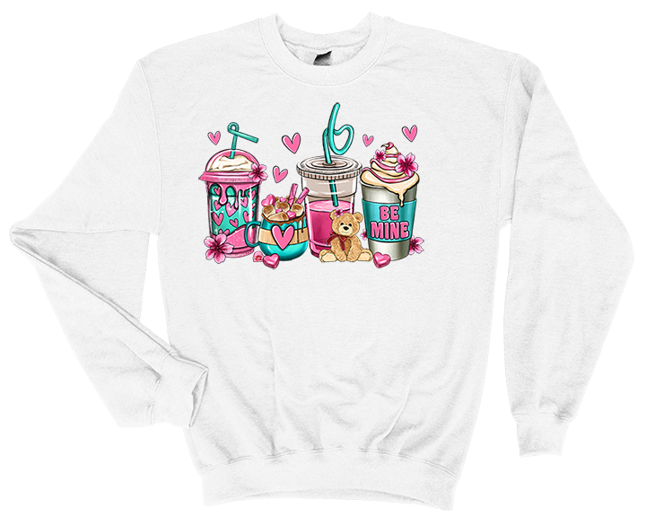 Valentine's Day Be Mine Coffee Lovers Sweatshirt