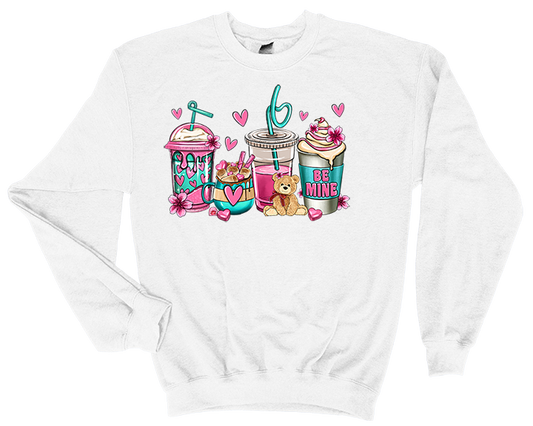 Valentine's Day Be Mine Coffee Lovers Sweatshirt